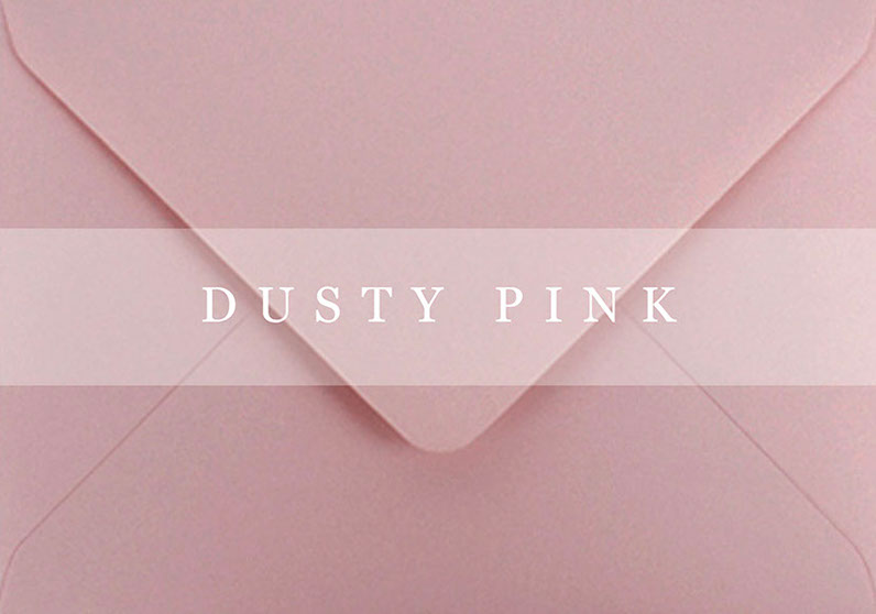 Dusty Pink Wedding Envelope